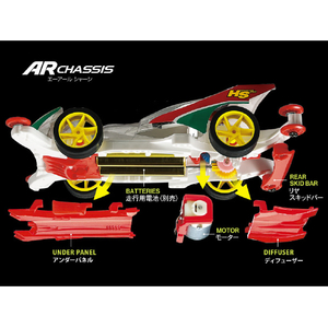 タミヤ ミニ四駆特別企画(マシン) ハリケーンソニック ポリカボディスペシャル(ARシャーシ) -フルカウルミニ四駆30周年記念- T95603ﾊﾘｹ-ｿﾆﾂｸﾎﾟﾘｶSP30ﾈﾝ-イメージ4