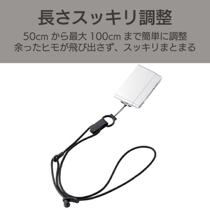 エレコム デジタルカメラ用ネックストラップ ブラック DGS-010BK-イメージ2