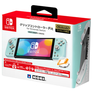 HORI グリップコントローラー Fit for Nintendo Switch ミントグリーン×ホワイト NSW396-イメージ2