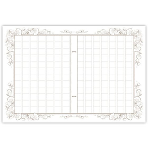 タカ印 インクで綴る 原稿用紙 フラワーS 31枚 FC588PN-36-5003-イメージ1