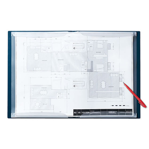 キングジム クリアーファイル カキコ A3 20ポケット ネイビー F384972-8692ﾈｲ-イメージ4