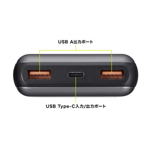 サンワサプライ モバイルバッテリー(20000mAh・PD20W) BTL-RDC29-イメージ7