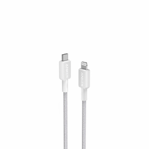 Anker 322 高耐久ナイロン USB-C & Lightning ケーブル(0．9m) ホワイト A81B5N21-イメージ1