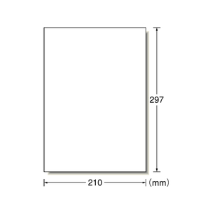 エーワン 屋外用光沢フィルムラベル ホワイト A4ノーカット 10枚 F855834-31034-イメージ2