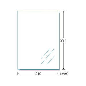 エーワン 屋外用レーザーラベル 透明ツヤ消し A4ノーカット 10枚 F855836-31036-イメージ2