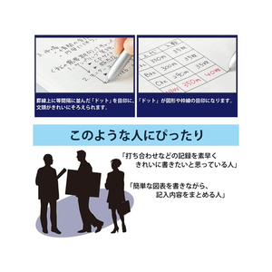 コクヨ キャンパス ツインリングノート(ドット入り罫線) A5 B罫 50枚 紺 F109327-ｽ-T133BT-DB-イメージ4