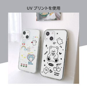 AKAN iPhone 15用ソフトクリアケース Bear Dream AK25619I15-イメージ10