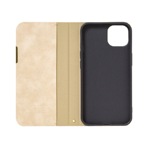 NATURALdesign iPhone 14/13用手帳型ケース カード入れ・スタンド機能付 FLAT． エクリュ IP22-61-FLAT01-イメージ3