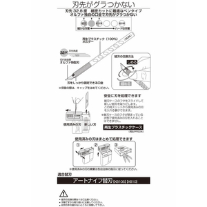 オルファ アートナイフ 左右両用 F827459-10BS-イメージ3