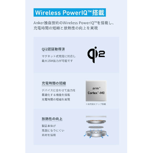 Anker 充電器 Anker MagGo Wireless Charger (Pad) ホワイト A25M0N21-イメージ4