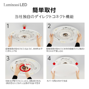 ドウシシャ ～8畳 LEDシーリングライト LuminousLED E50X08DX-イメージ7