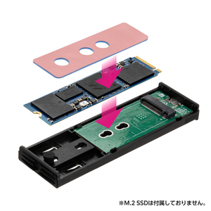 センチュリー M．2SSDケース どっち～もBOX CM2NVSDBU32C-イメージ2