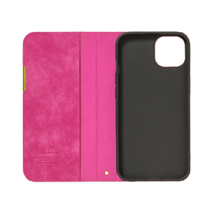 NATURALdesign iPhone 14/13用手帳型ケース カード入れ・スタンド機能付 FLAT． ローズピンク IP22-61-FLAT06-イメージ3