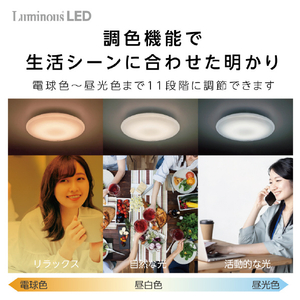 ドウシシャ ～8畳 LEDシーリングライト LuminousLED E50X08DS-イメージ4