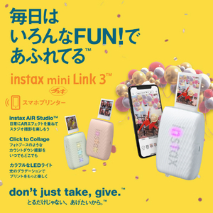 富士フイルム チェキプリンター instax mini Link 3 クレイホワイト INSMINILINK3CWHITE-イメージ11