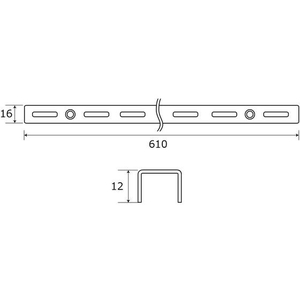 WAKI(和気産業) ピラシェル棚柱 600mm 白 FC624RE-WPS014-イメージ4