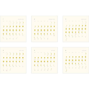 エルコミューン カレンダー 2025年 卓上 月の満ち欠け FC636SG-CAL116-イメージ3