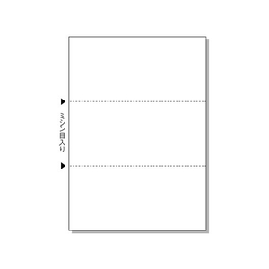 ヒサゴ マルチプリンタ帳票 A4 3面 100枚 FC91554-BP2004-イメージ1