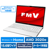 富士通 ノートパソコン LIFEBOOK プレミアムホワイト FMVA30E3W4