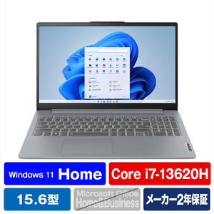 レノボ ノートパソコン IdeaPad Slim 3i Gen 8 アークティックグレー 83EM009HJP-イメージ1