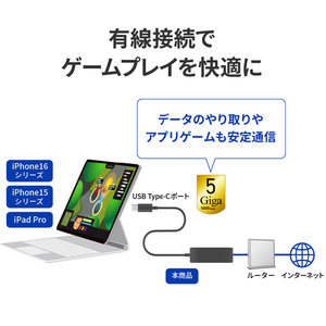 I・Oデータ LANアダプター USB 10Gbps Type-C接続 5GbE GP-CR455GH/S-イメージ5