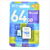 A-DATA microSDXC V10 UHS-1 A1(64GB) ホワイト/ブルー AMSD64GA1V10EDBL