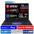 MSI ノートパソコン Titan 18 HX A14V コアブラック TITAN18HXA14VIG-4003JP