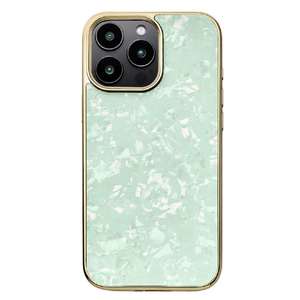 ユニケース iPhone 16 Pro Max用Glass Shell Case ミント UNI-CSIP24LP-0GSMT-イメージ1