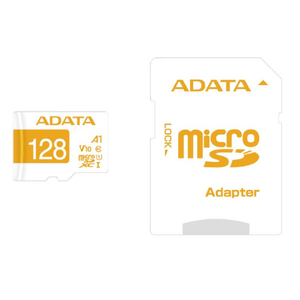 A-DATA microSDXC V10 UHS-1 A1(128GB) ホワイト/オレンジ AMSD128GA1V10EDOR-イメージ3