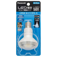 パナソニック LED電球 E17口金 ビーム光束110lm(5．2Wミニレフ電球タイプ) 昼光色相当 LDR5DWE17RF5X