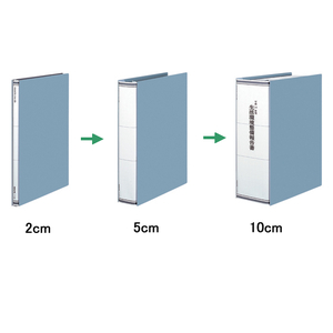 コクヨ ガバットファイル(活用タイプ・PP製) A4タテ 青 10冊 1パック(10冊) F835914-ﾌ-P90NB-イメージ3