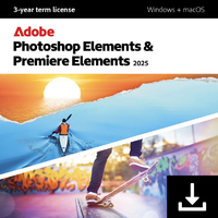 Adobe Photoshop & Premiere Elements 2025 通常 3年版【ダウンロード版】 DLPHSPPREMELE253YHDL