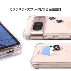 abbi FRIENDS Google Pixel 7a用ネコマンジュウハイブリッドケース たまにはコンビで ABF26642P7A-イメージ12