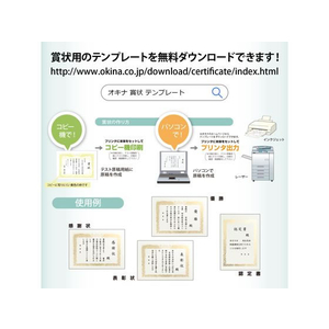 オキナ OA対応金箔賞状 A3タテ書 F867789-SGA3-イメージ7