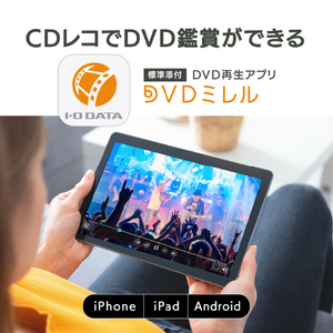 I・Oデータ スマホ / タブレットPC用CDレコーダー Wi-Fiモデル CDレコ5v CD-5WDW/U-イメージ8