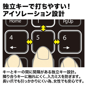 サンワサプライ ワイヤレスUSBテンキー ブラック NT-WL21BK-イメージ6