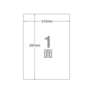 エーワン IJ用ラベル[光沢紙]A4 ノーカット 10枚 F815002-28691-イメージ1