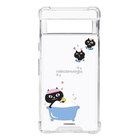 abbi FRIENDS Google Pixel 7a用ネコマンジュウハイブリッドケース バスタイム ABF26648P7A