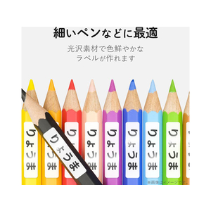 エレコム なまえラベル(ペン用・小)ハガキサイズ33面12枚 はがき小(24×8mm)1冊(396片) F857648-EDT-KNM5-イメージ3