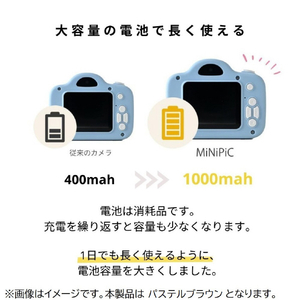 レクリッド ミニピクカメラ【Lightningスマホ用】 MiNiPiC-ミニピク‐ パステルブラウン ﾐﾆﾋﾟｸ ﾊﾟｽﾃﾙﾌﾞﾗｳﾝ ﾗｲﾄﾆﾝｸﾞ-イメージ6