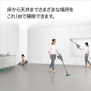 ダイソン サイクロン式コードレススティッククリーナー Dyson V12 Detect Slim Fluffy ニッケル/アイアン/ニッケル SV46 FF-イメージ2