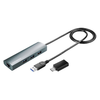 I・Oデータ LAN変換アダプタ [USB-A・USB-C→LAN/USB-Ax3] 1Gbps対応 US3-HB3ETG2/C