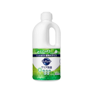 KAO キュキュット クリア除菌 緑茶の香り つめかえ用 1250mL FC304NM-イメージ1