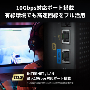 バッファロー 無線LAN親機11ax/ac/n/a/g/b4803+4803+1147Mbps AirStation チタニウムグレー WXR-11000XE12-イメージ4