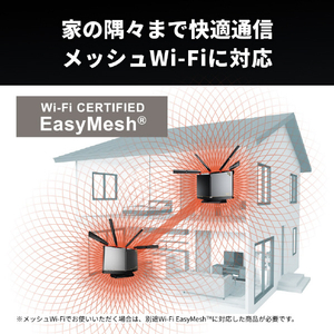 バッファロー 無線LAN親機11ax/ac/n/a/g/b4803+4803+1147Mbps AirStation チタニウムグレー WXR-11000XE12-イメージ6