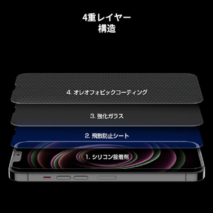 araree iPhone 13 mini用抗菌強化ガラスフィルム SUBCORE AR21655I13MN-イメージ14