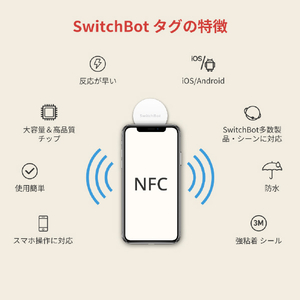 SwitchBot SwitchBot タグ(3枚入り) ホワイト W1501000-イメージ6