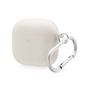 elago AirPods 4用カラビナ付きシリコンPCハイブリッドケース ストーン EL AP4CSSCLG ST-イメージ2