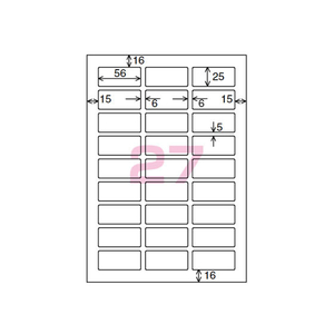 コクヨ カラーLBP&PPC用 紙ラベルA4 27面100枚 F817840-LBP-F196N-イメージ2