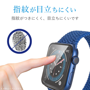 エレコム Apple Watch SE/Series 6/5/4[44mm]用ガラスフィルムフレーム付/光沢 ブラック AW-20MFLGFRBK-イメージ8